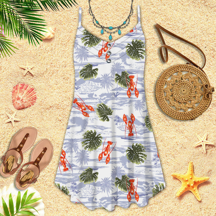 You Are My Lobster Summer Spaghetti Strap Summer Dress