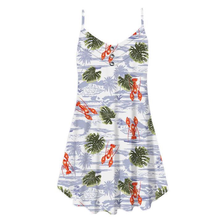 You Are My Lobster Summer Spaghetti Strap Summer Dress