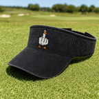 Duck You Embroidered Visor - Lifestyle, White