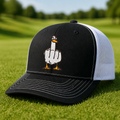 Duck You Embroidered Trucker Hat - Lifestyle, Black - White