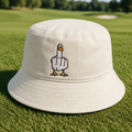 Duck You Embroidered Bucket Hat - Lifestyle, White