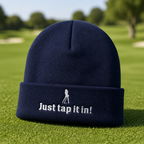 Just Tap It In! Embroidered Beanie - Lifestyle, Navy