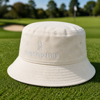 Just Tap It In! Embroidered Bucket Hat - Lifestyle, White