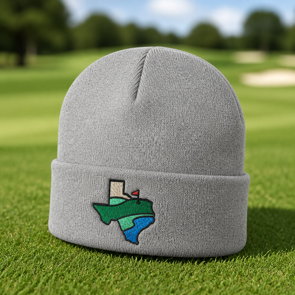 Texas Embroidered Beanie - Lifestyle, Sport Grey