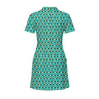 Toucan Tee Time Short Sleeve Golf Dress - Back