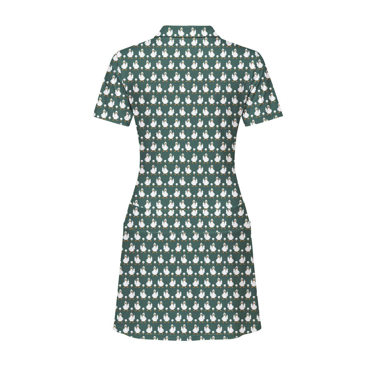 Birdie Salute Short Sleeve Golf Dress - Back