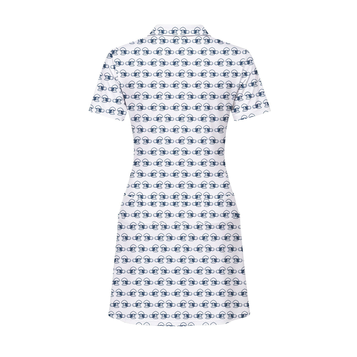 Total Tee Destruction Short Sleeve Golf Dress - Back