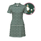 Birdie Salute Short Sleeve Golf Dress - Detail Close-up