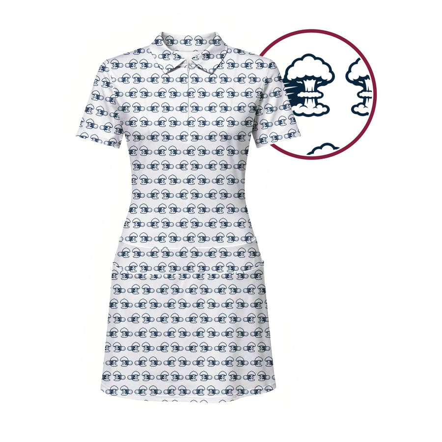 Front preview of Total Tee Destruction Short Sleeve Dress with your name