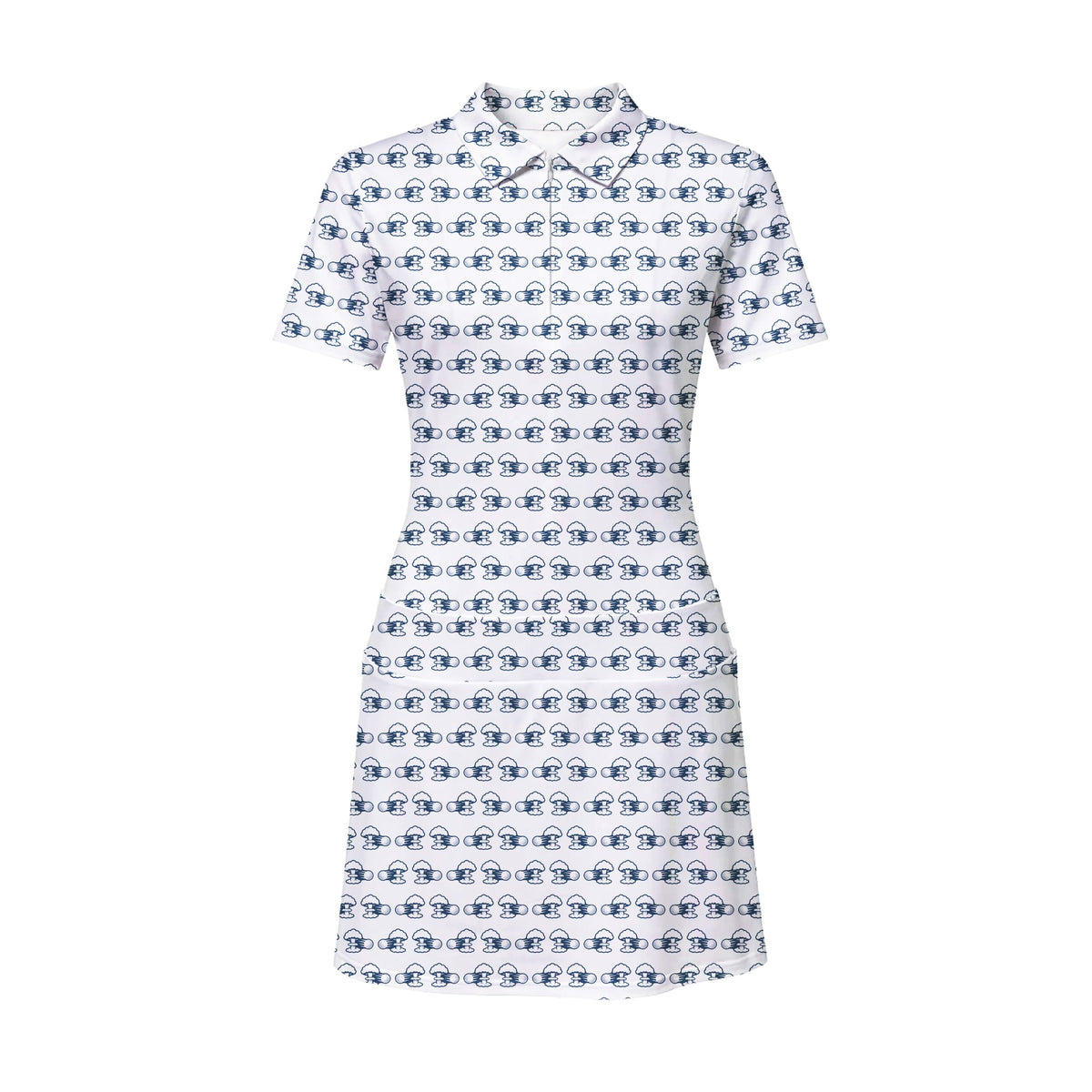 Total Tee Destruction Short Sleeve Golf Dress - Front