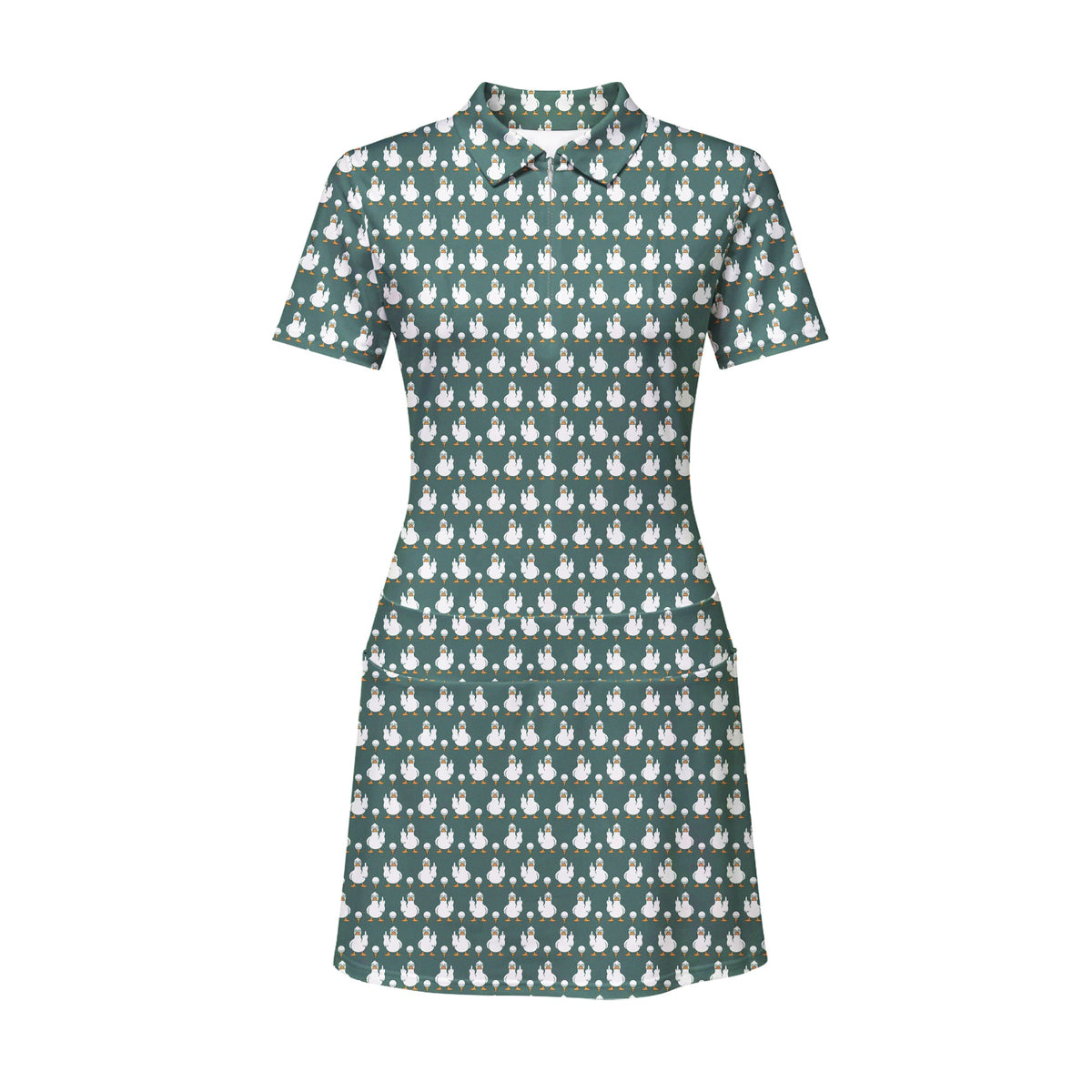 Birdie Salute Short Sleeve Golf Dress - Front