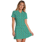 Toucan Tee Time Short Sleeve Golf Dress - Model Front