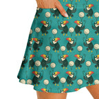 Toucan Tee Time Short Sleeve Golf Dress - Skirt Close-up