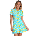 Margarita Cocktail Hello Summer Short Sleeve Dress