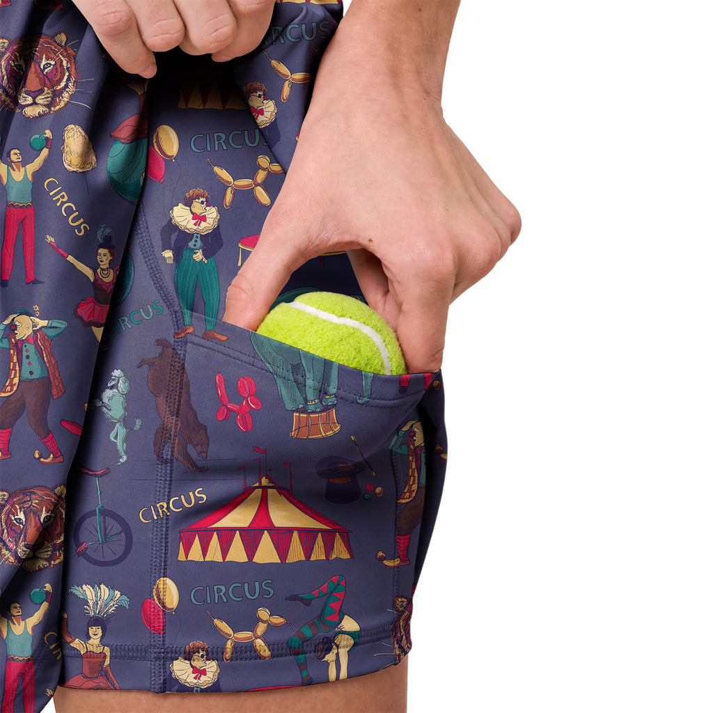 Amazing Circus golf dress, pocket and skirt detail