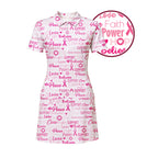 Be Strong Pink Short Sleeve Dress