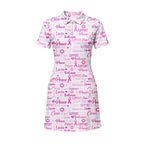 Be Strong Pink Short Sleeve Dress