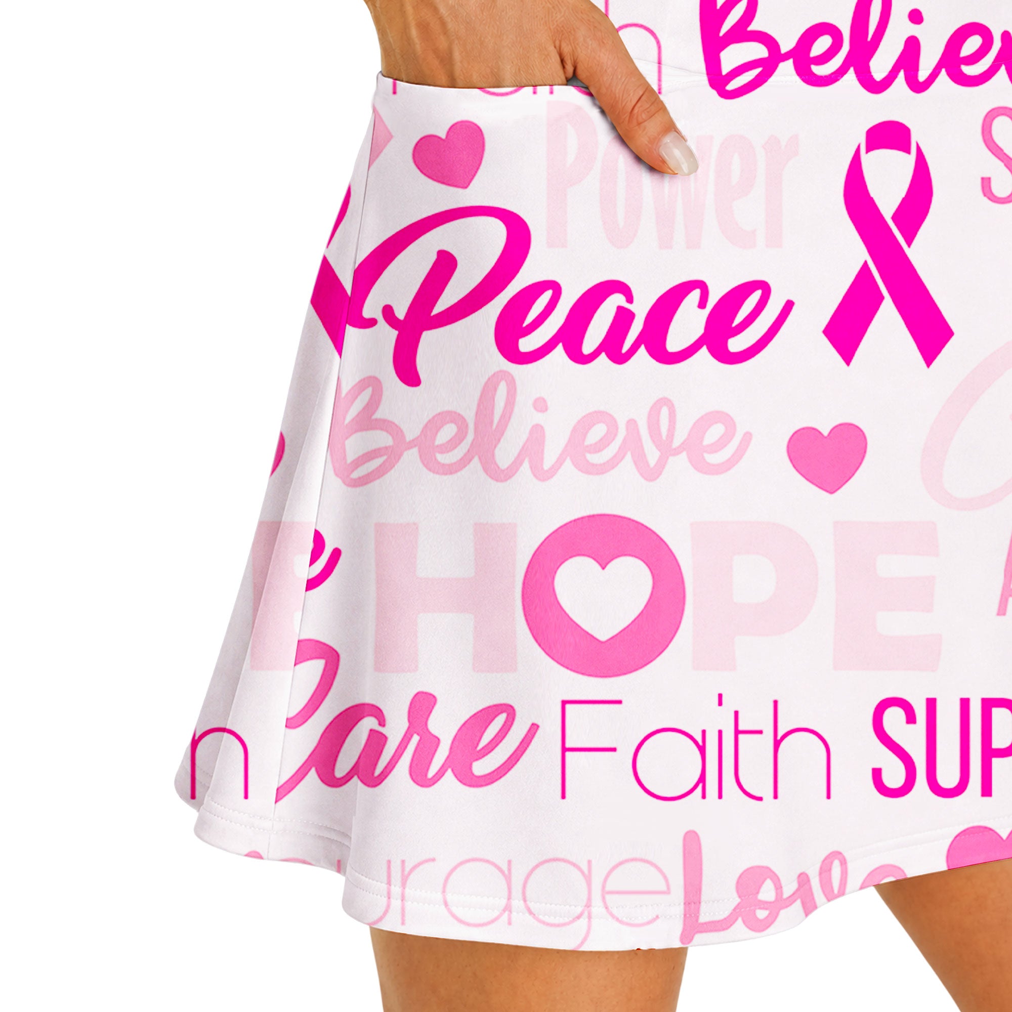 Be Strong Pink Short Sleeve Dress