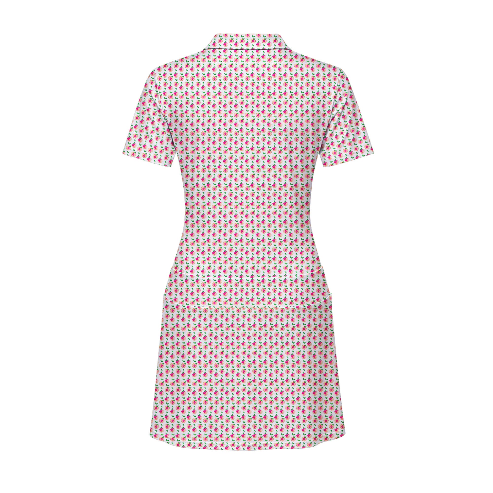 Sweet Peach Charm Short Sleeve Dress