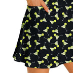 19th Hole Margarita Cocktail Slice Lime golf dress in Black, side pocket holding a golf ball