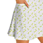 19th Hole Margarita Cocktail Slice Lime golf dress in White, side pocket holding a golf ball