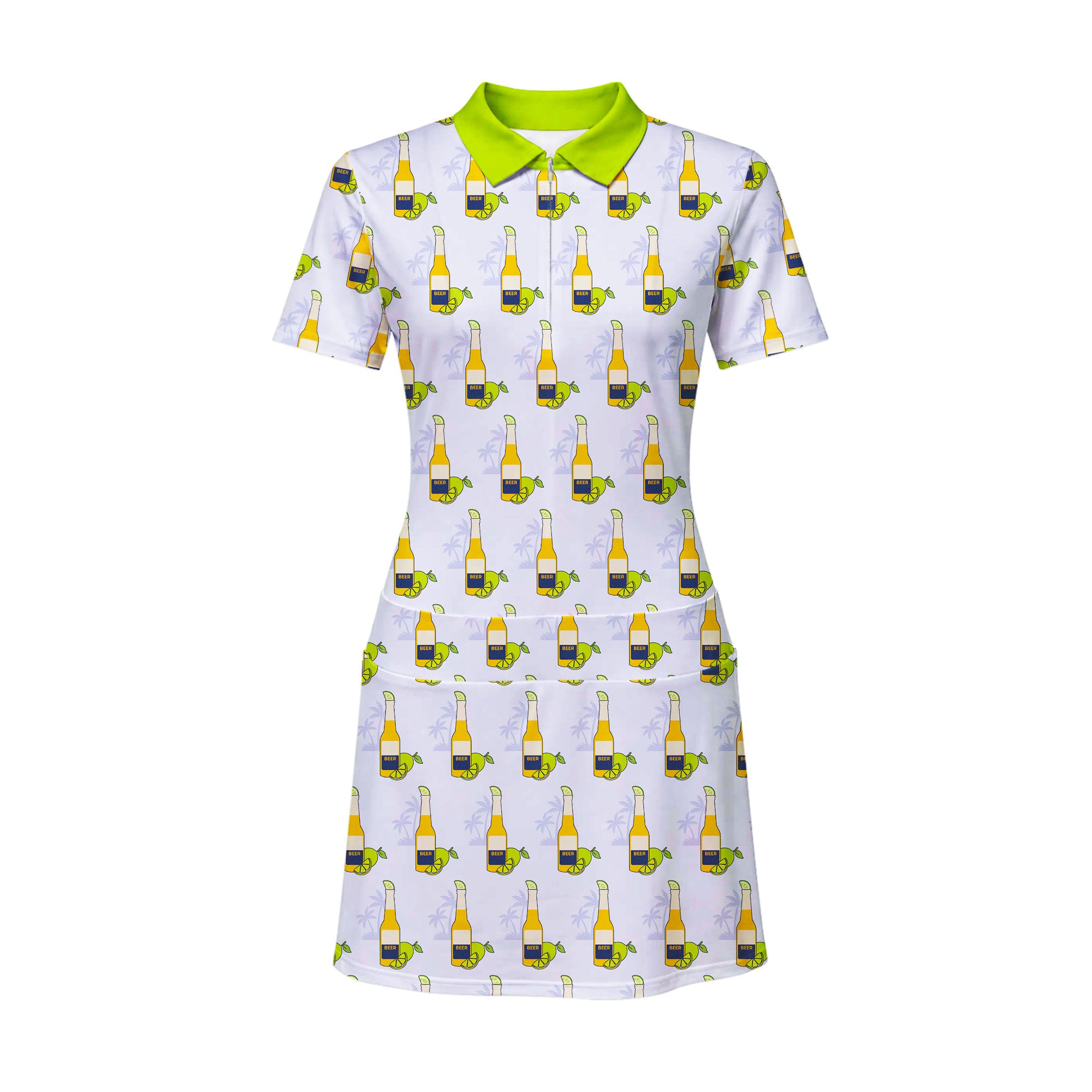 19th Hole Beer O'Clock Somewhere Short Sleeve Dress