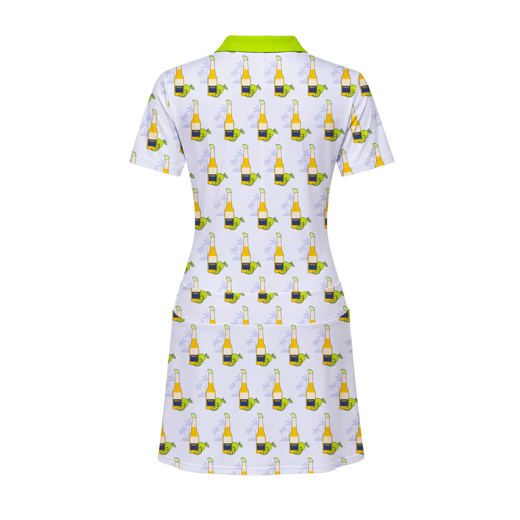 19th Hole Beer O'Clock Somewhere Short Sleeve Dress