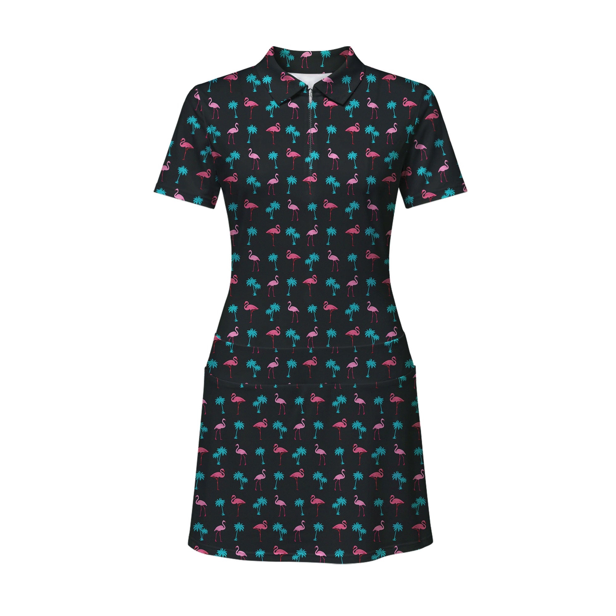 Flamingo Short Sleeve Dress