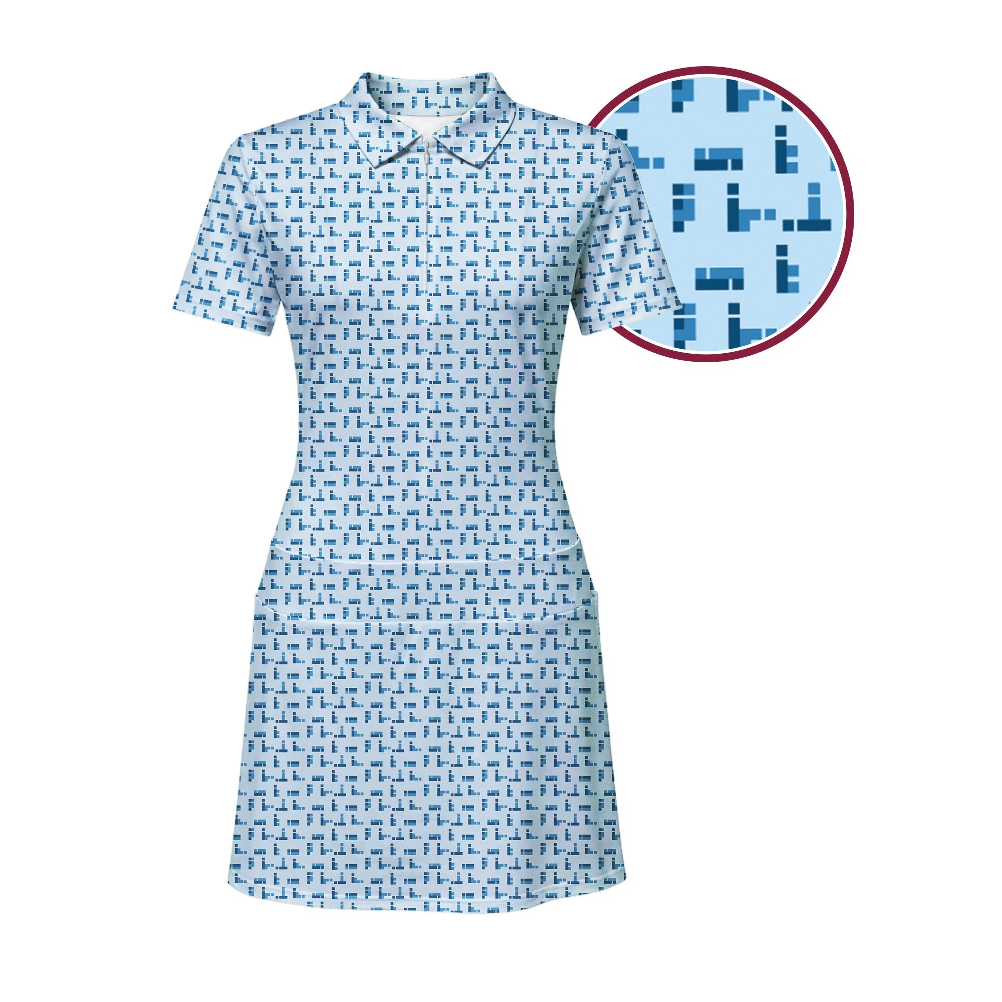 Puzzle Lovers Short Sleeve Dress