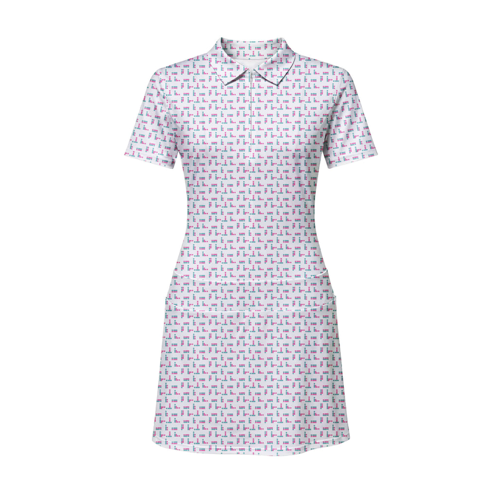 Puzzle Lovers Short Sleeve Dress