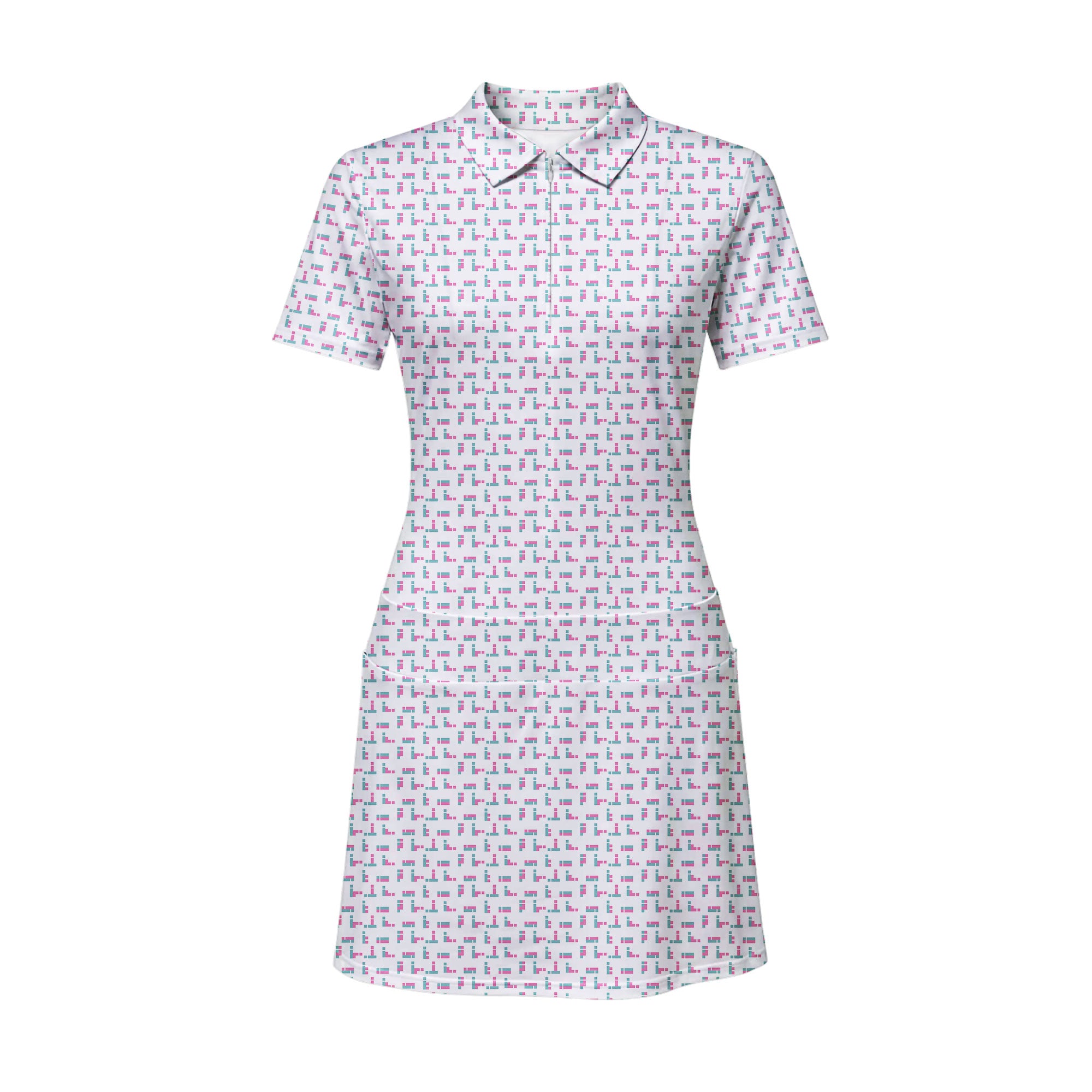 Puzzle Lovers Short Sleeve Dress