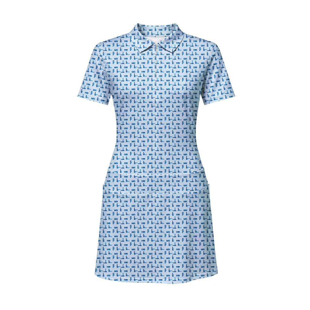 Puzzle Lovers Short Sleeve Dress
