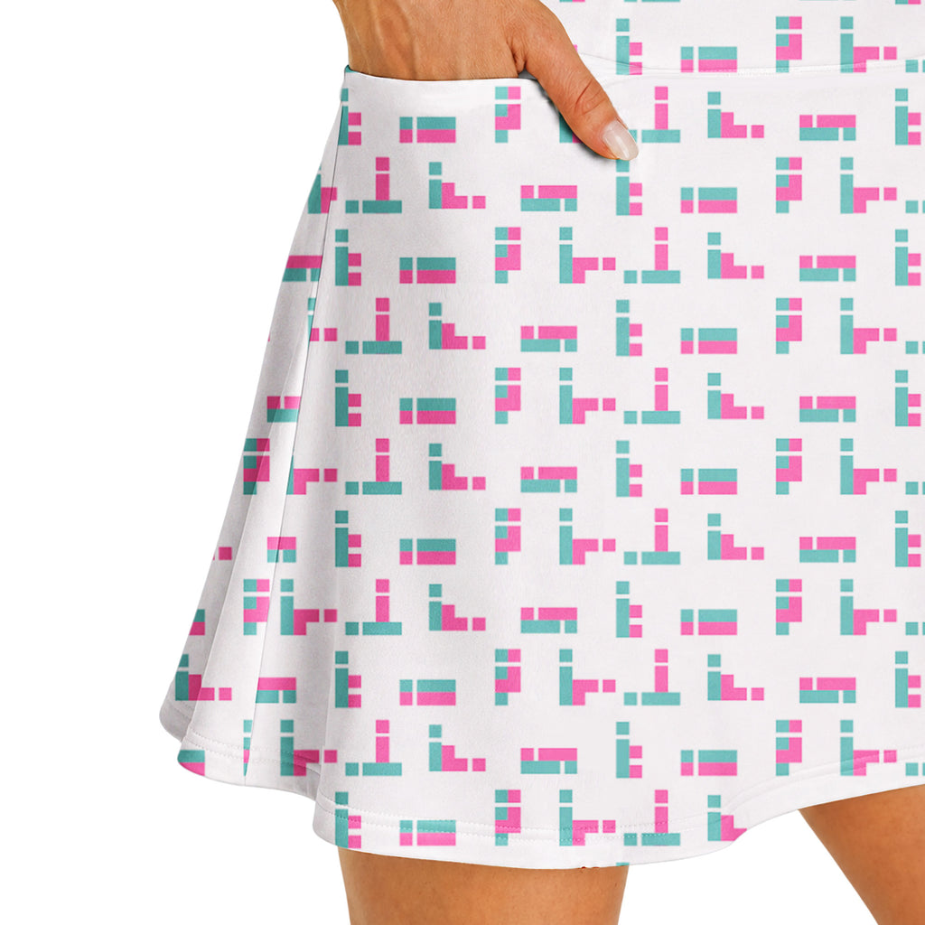 Puzzle Lovers Short Sleeve Dress