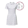 Stick Figures Playing Golf Short Sleeve Dress