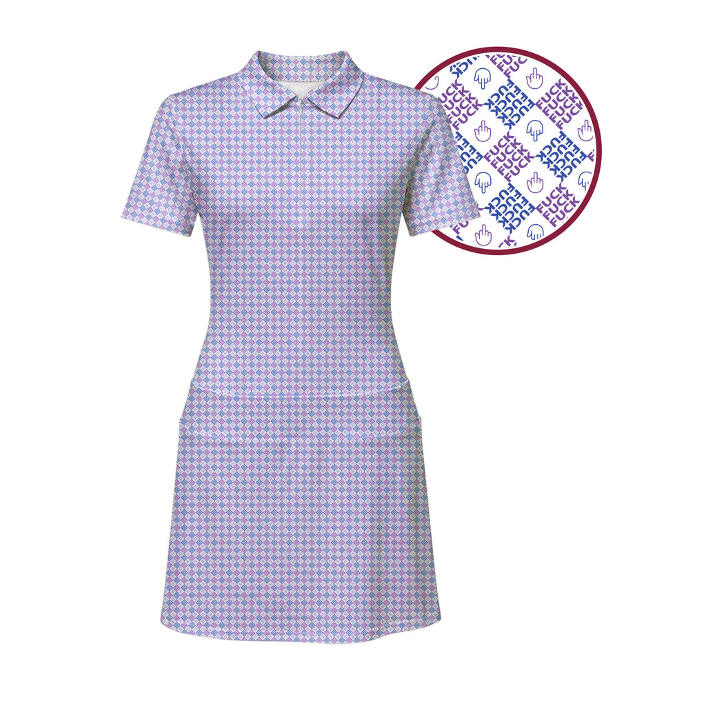 Polite Flip-Off Short Sleeve Dress