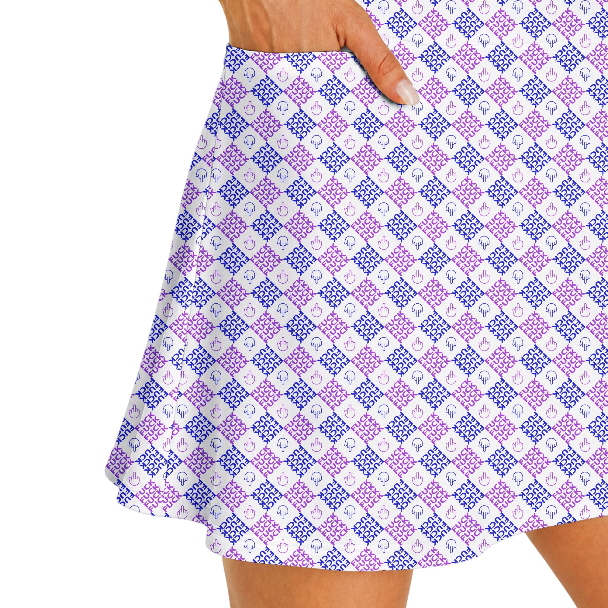 Polite Flip-Off Short Sleeve Dress