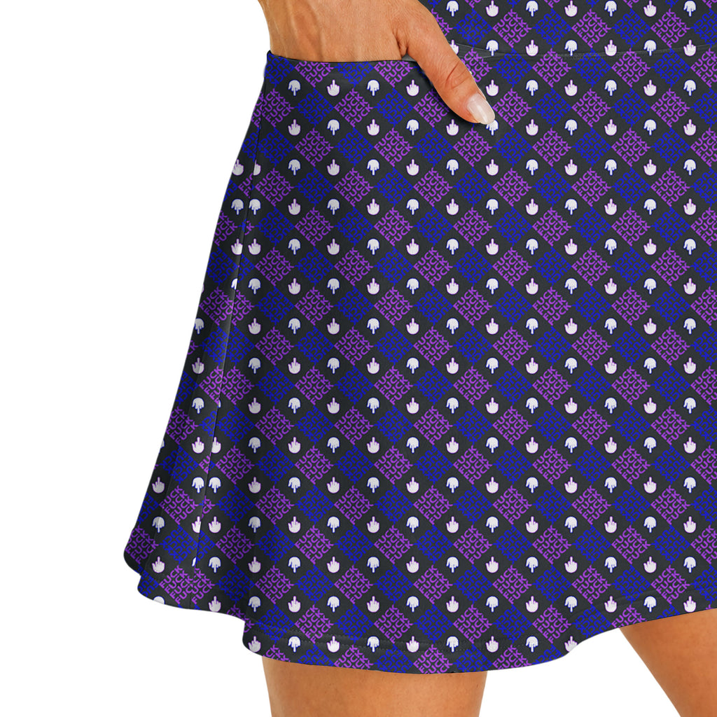 Polite Flip-Off Short Sleeve Dress
