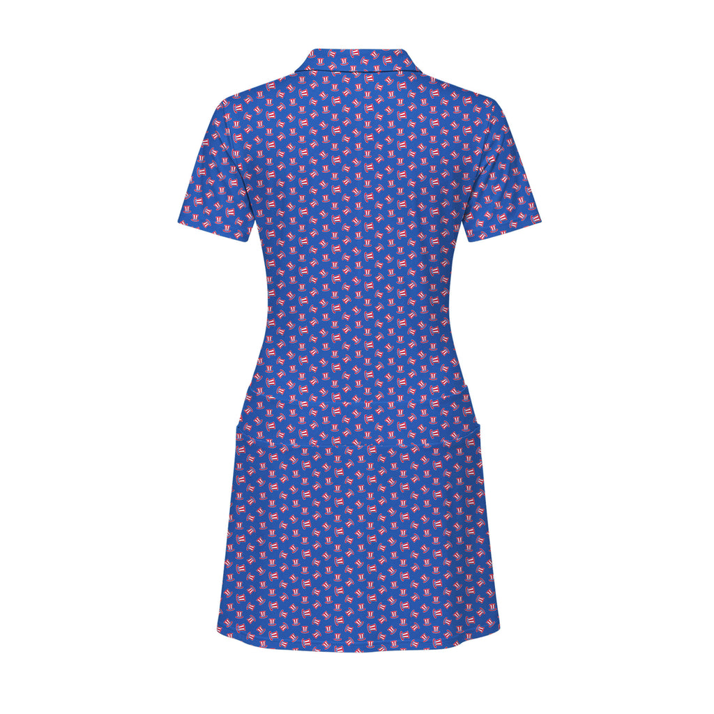 Uncle Sam Patriotic Short Sleeve Dress