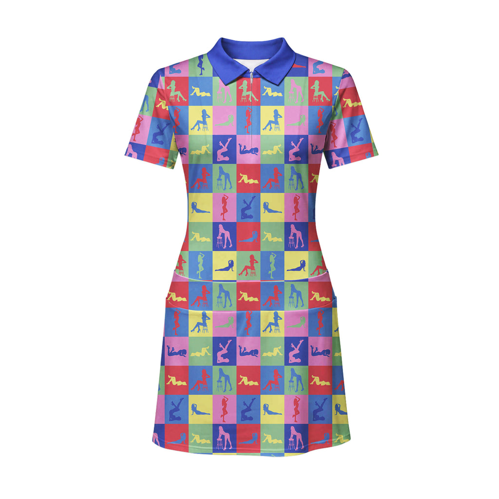 Peep Show Short Sleeve Dress