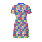 Peep Show Short Sleeve Dress