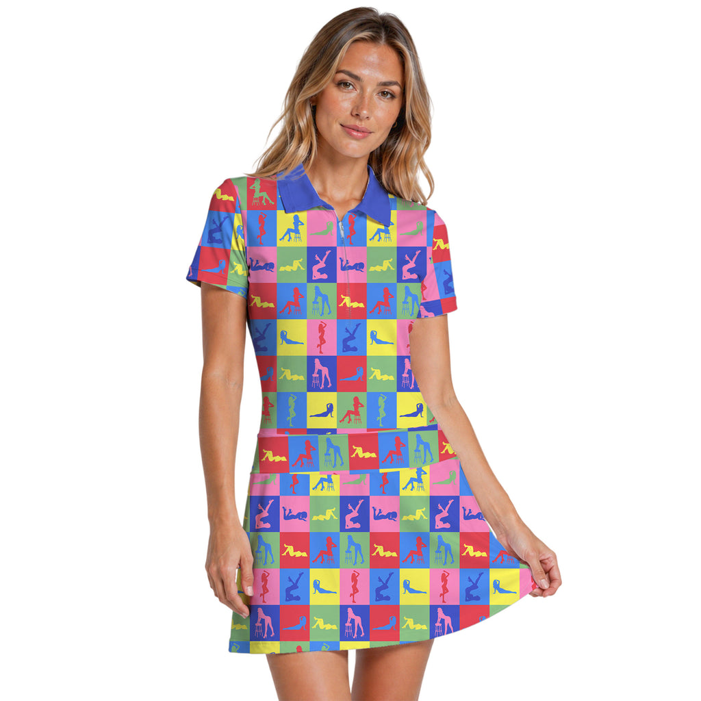 Peep Show Short Sleeve Dress