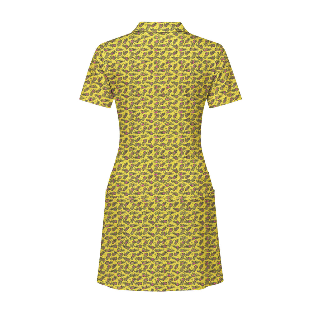 Pineapple Slut Short Sleeve Dress