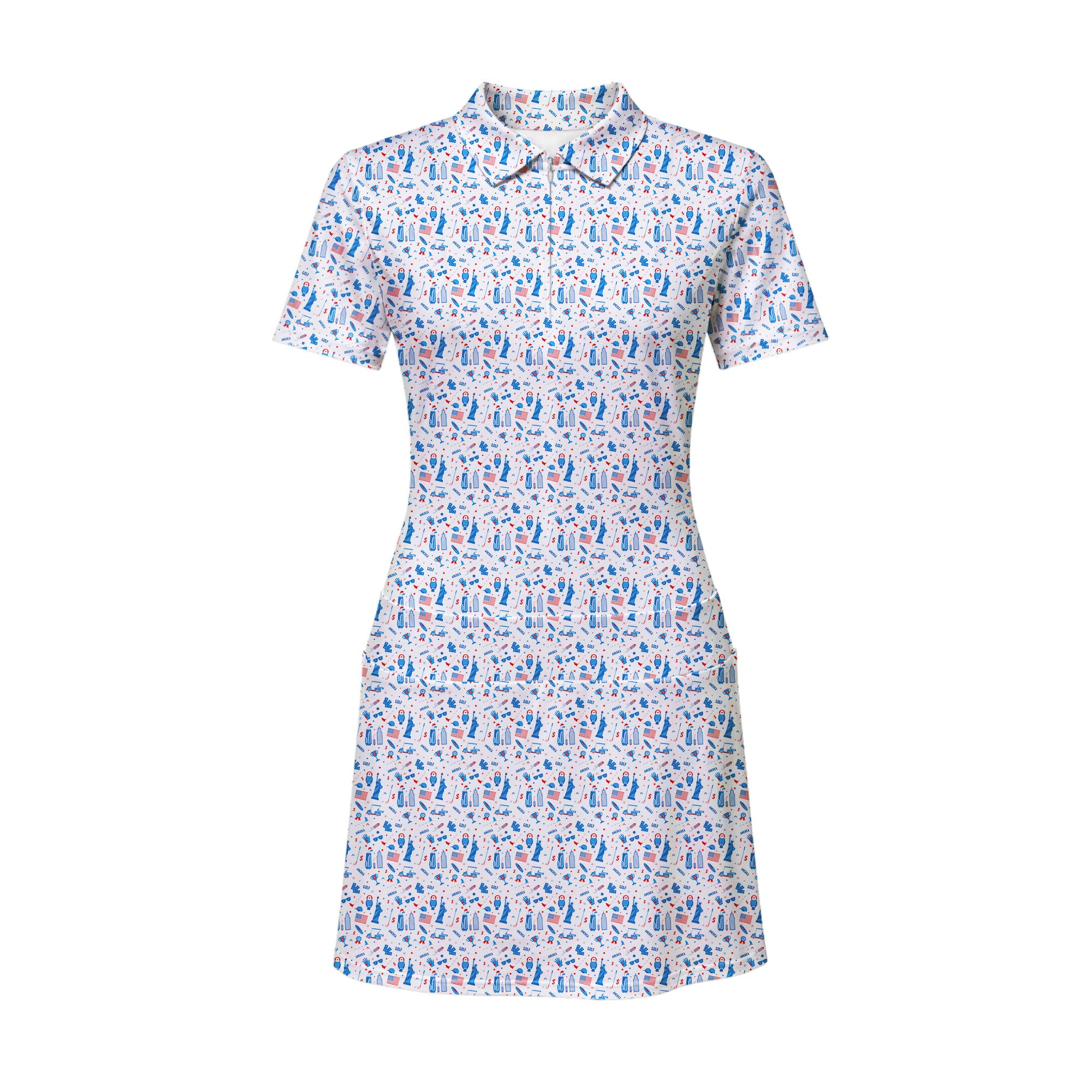 America Golf Short Sleeve Dress