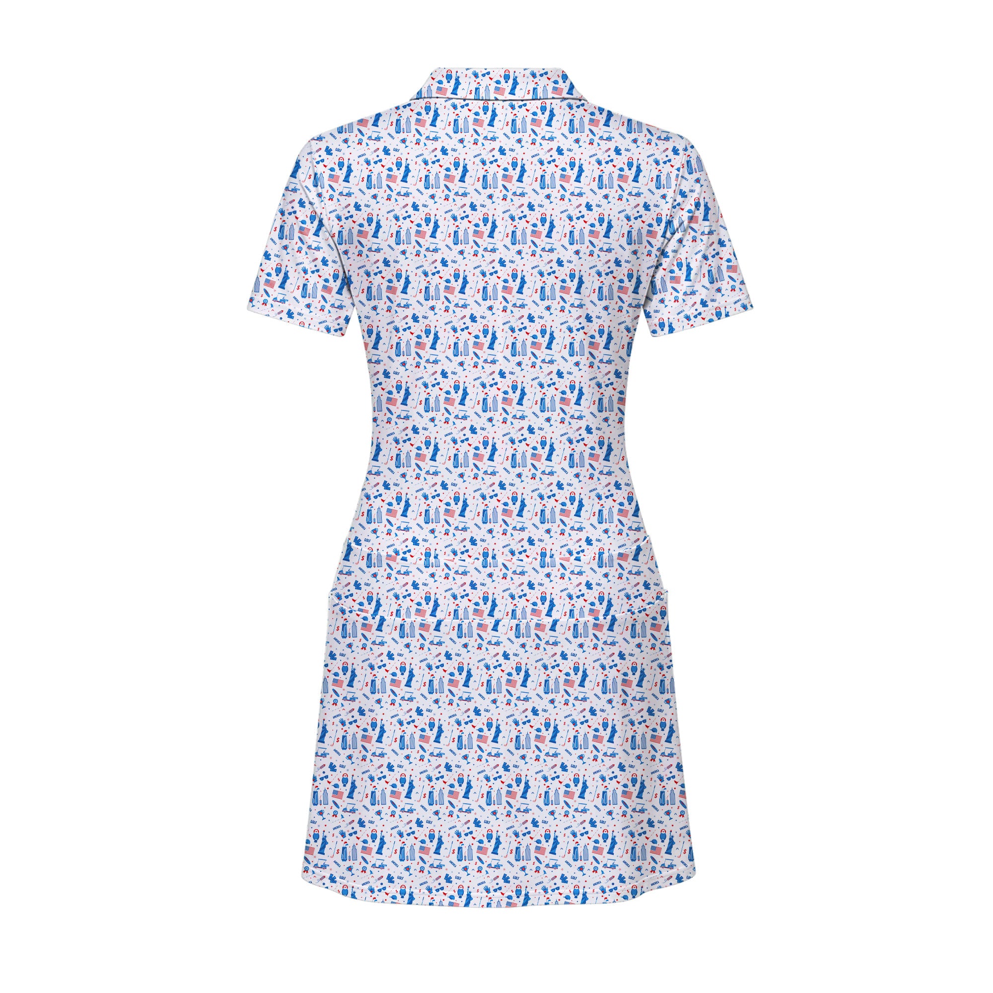 America Golf Short Sleeve Dress