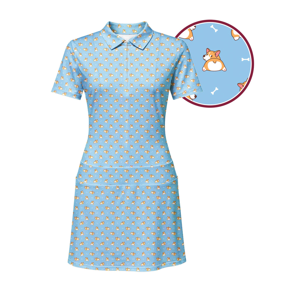 Doggy Style Short Sleeve Dress