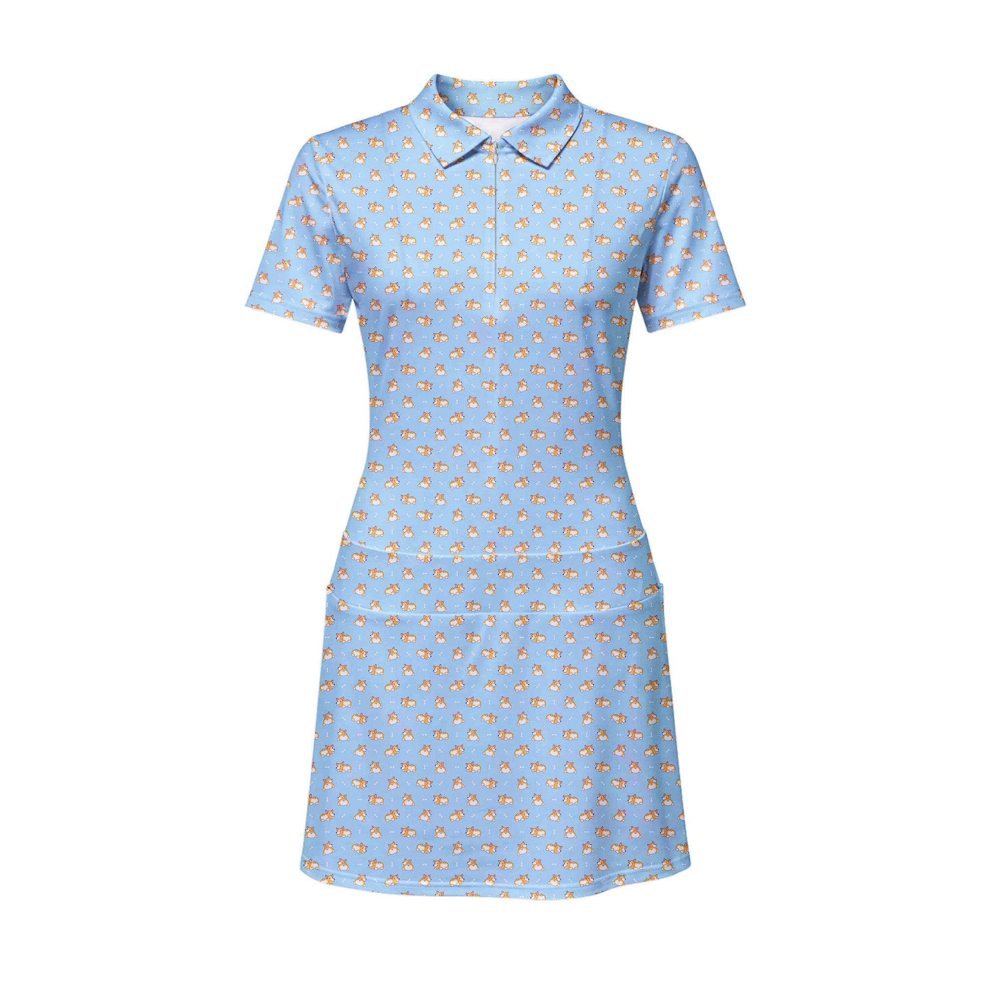 Doggy Style Short Sleeve Dress