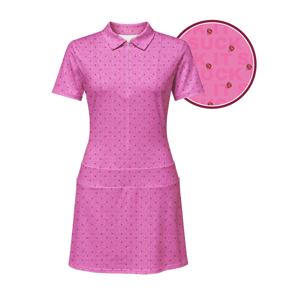 Suck It Short Sleeve Dress