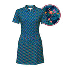 Floral Flamingo Short Sleeve Dress