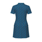 Floral Flamingo Short Sleeve Dress