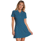 Floral Flamingo Short Sleeve Dress